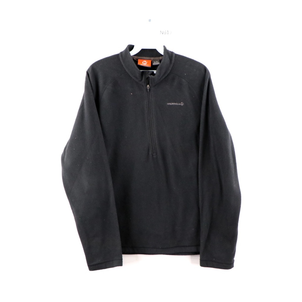 Merrell Spell Out Half Zip Fleece Pullover Sweater